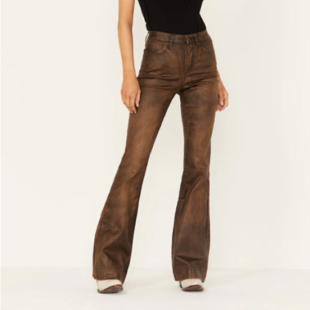 Urban Outfitters Faux Leather Flare Pants